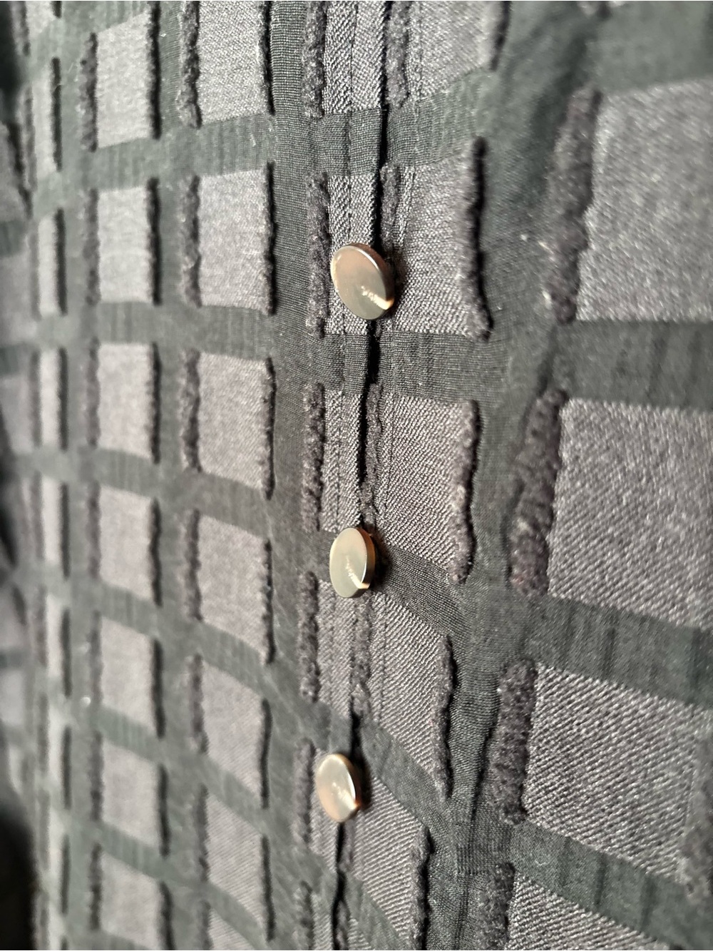 Maeve Black Textured Button-Front Skirt - Picture 3 of 3